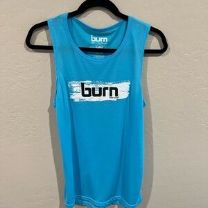 Burn Boot Camp Women's Blue Muscle Tank Top